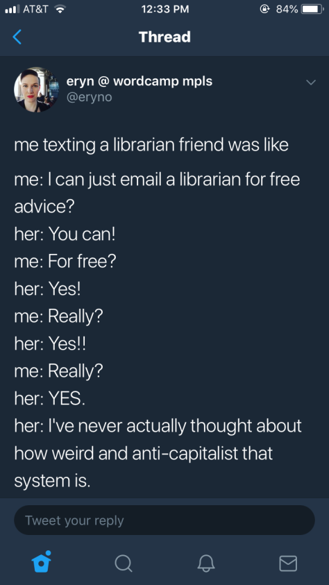 Libraries are Free